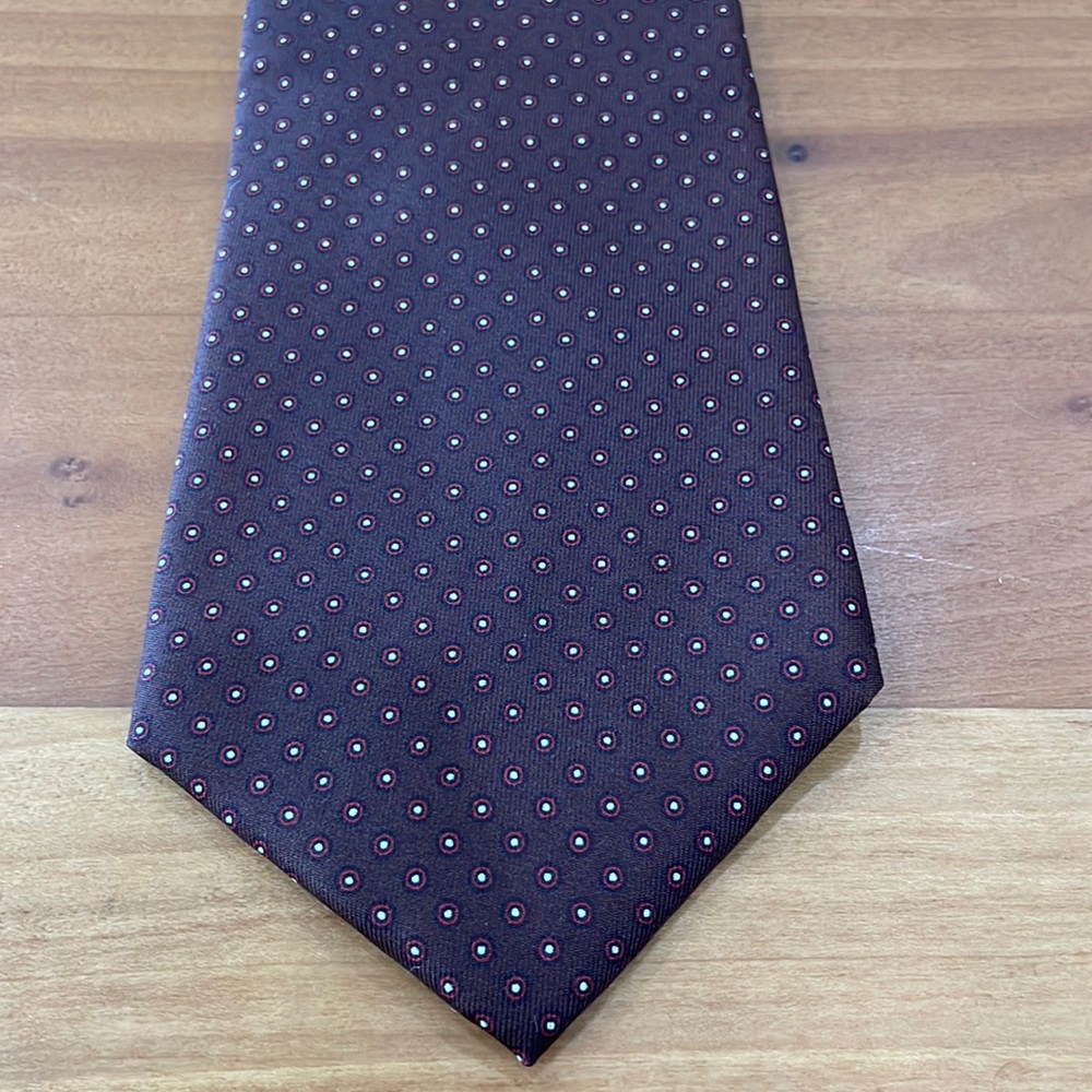 Sulka all silk polka dot tie